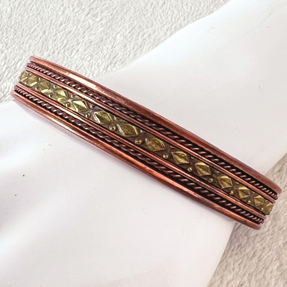 Stamped Copper Cuff Bracelet 🎈Host Pick🎈 - Picture 2 of 7